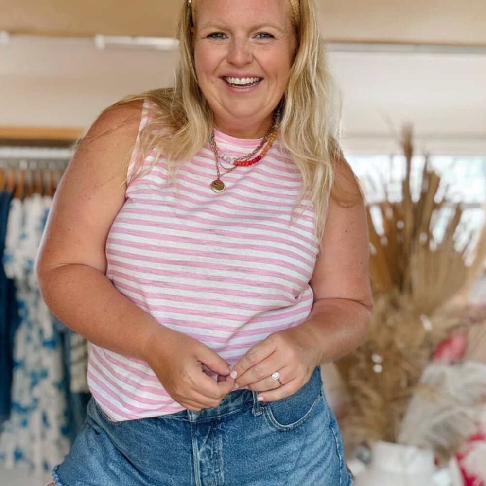 Stripe Slubknit Tank
